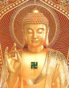 Buddha-with-swastika-symbol-on-chest